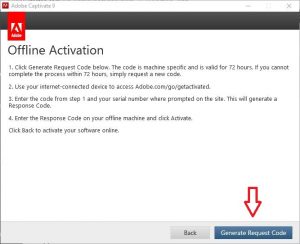 adobe offline activation response code