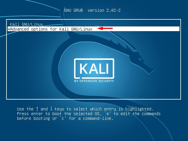 Reset Forgotten Password of Kali Linux - Lifestan